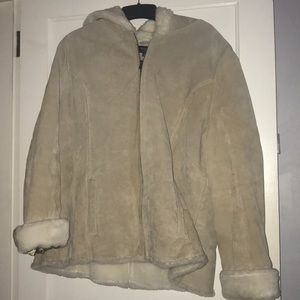 Leather and faux fur Sonoma coat jacket